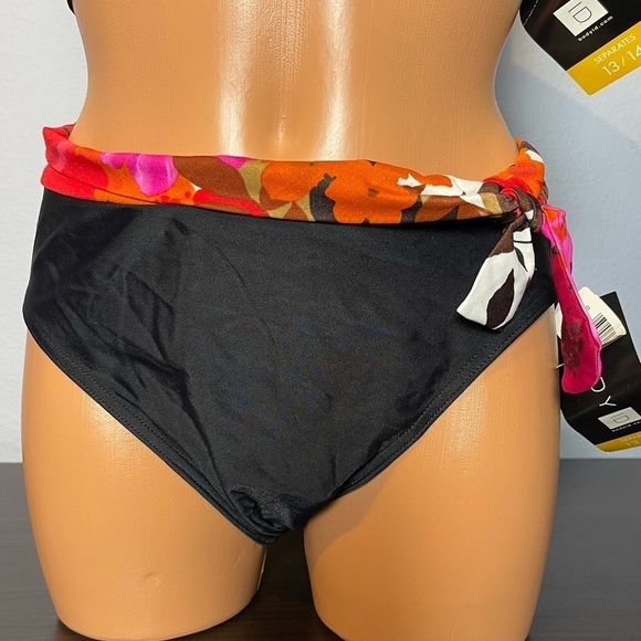 Nwt Body I.D. Floral Halter Top Matching Bottom 2-Piece Bikini Size 13/14 (SW31) - Picture 4 of 7